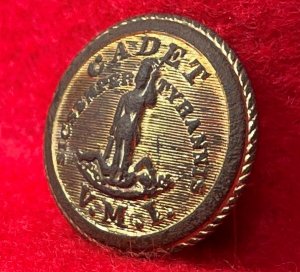 VMI - Virginia Military Institute Cadet Button - R & W Robinson