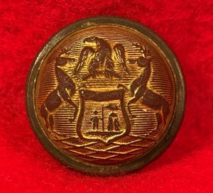Michigan State Seal Coat Button