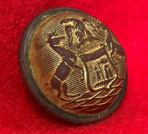 Michigan State Seal Coat Button