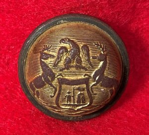 Michigan State Seal Coat Button