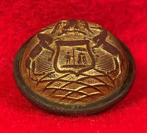 Michigan State Seal Coat Button
