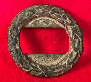 Confederate Wreath for Two-Piece Tongue & Wreath Belt Buckle