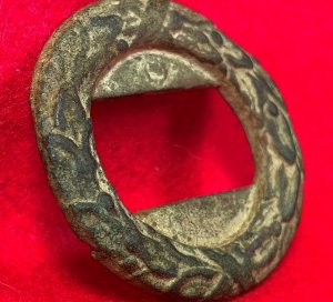 Confederate Wreath for Two-Piece Tongue & Wreath Belt Buckle