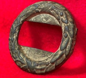 Confederate Wreath for Two-Piece Tongue & Wreath Belt Buckle