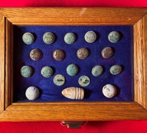 Michigan Cuff Button Display - Malvern Hill