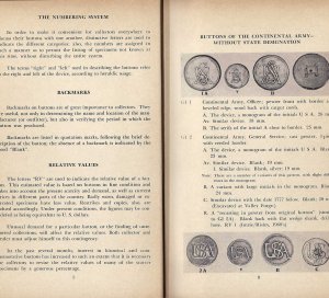 Record of American Uniform and Historical Buttons - First Edition