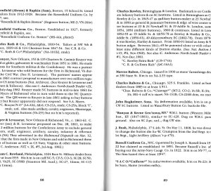 American Military Button Makers and Dealers; Their Backmarks & Dates - 1996 Enlarged Edition