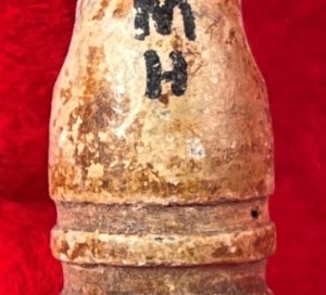 Carved .54 Caliber Confederate Gardner Bullet