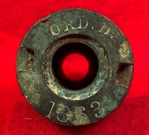 Federal Naval Watercap Fuze - Dated 1863