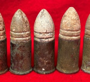Five Spencer Carbine Cartridges
