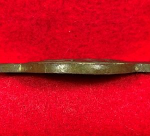 Rare Federal Bridle Bit Boss Insignia - Company E 2nd Cavalry