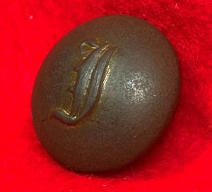 Confederate Script Infantry Coat Button - Small Script "I"