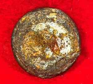 Confederate Block Infantry Coat Button - Narrow Block "I"
