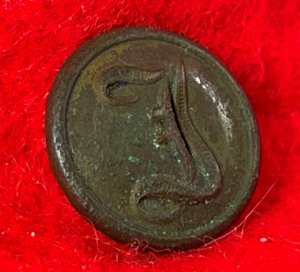 Confederate Infantry Cuff Button - "Script I"