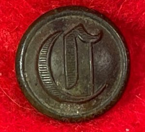 Confederate Cavalry Cuff Button - "Script C"