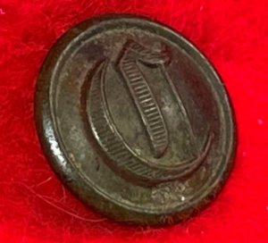 Confederate Cavalry Cuff Button - "Script C"