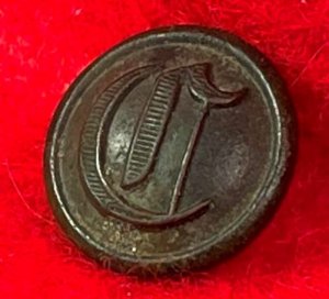 Confederate Cavalry Cuff Button - "Script C"