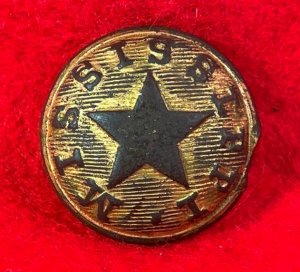 Mississippi Militia Coat Button