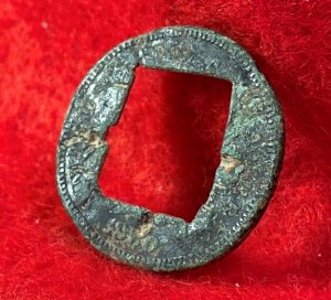 Carved Indian Head Cent Dated 1860