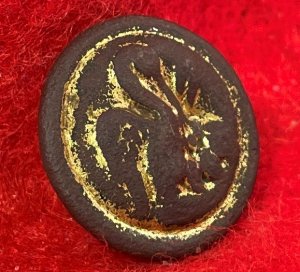 Louisiana State Seal Cuff Button - Confederate Copy