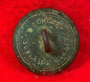Confederate Rifleman Coat Button