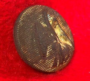 Confederate Staff Army Officer Coat Button - Rare Local