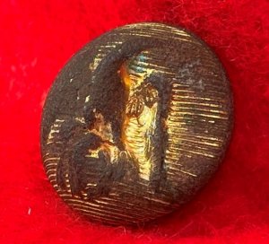 Confederate Staff Army Officer Coat Button - Rare Local