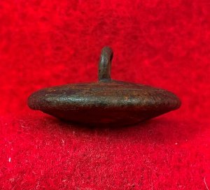 Confederate Artillery Coat Button - Script "A"