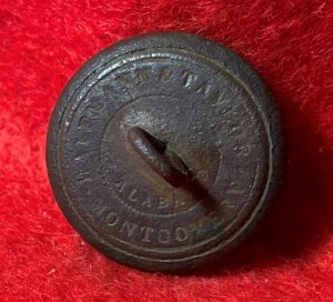 Confederate Manuscript Artillery Coat Button