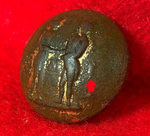 Kentucky Military Institute Coat Button 