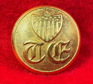 Federal Topographical Engineers Coat Button
