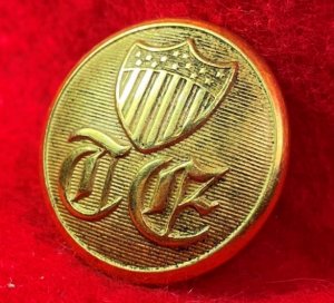 Federal Topographical Engineers Coat Button