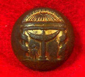 Georgia State Seal Coat Button