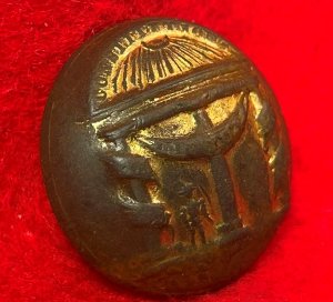 Georgia State Seal Coat Button