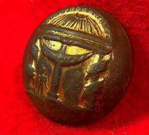 Georgia State Seal Coat Button