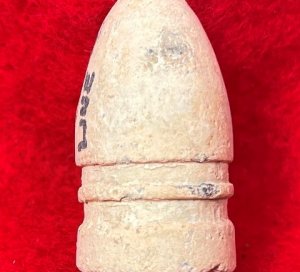 Confederate .58 Cal. Gardner Bullet - Marked "NEW MARKET LINE"