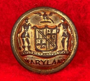  Maryland State Seal Staff Officer Coat Button