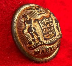  Maryland State Seal Staff Officer Coat Button