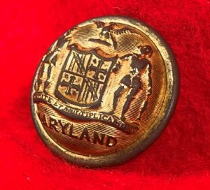  Maryland State Seal Staff Officer Coat Button
