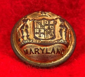 Maryland State Seal Staff Officer Coat Button