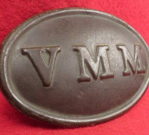 Volunteer Maine Militia "VMM" Cartridge Box Plate