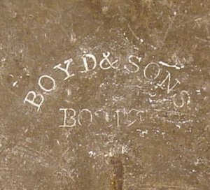 Eagle Plate - Stamped "BOYD & SONS / BOSTON" - High Quality