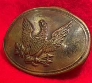 US Militia Small Oval Belt Plate ca. 1835-1845 - Published in Two Reference Books