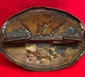 US Militia Small Oval Belt Plate ca. 1835-1845 - Published in Two Reference Books