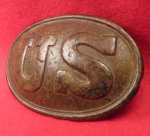 US Belt Buckle - Ship Wreck Recovery - Marked "W. H. SMITH BROOKLYN"