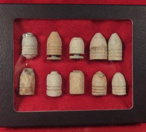 10 Unique and Interesting "Pulled" Bullets with Display Case