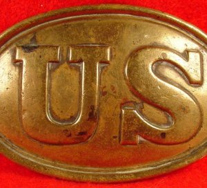 US Waist Belt Plate - Supplier Marked "E. GAYLORD" & Inscribed "A M COOK"- High Quality