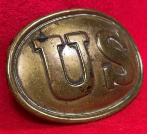 US Waist Belt Plate - Supplier Marked "E. GAYLORD" & Inscribed "A M COOK"- High Quality