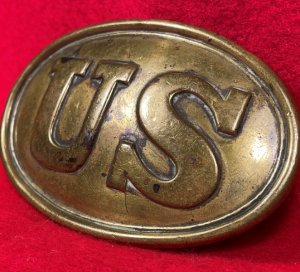 US Waist Belt Plate - Supplier Marked "E. GAYLORD" & Inscribed "A M COOK"- High Quality