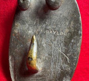 US Waist Belt Plate - Supplier Marked "E. GAYLORD" & Inscribed "A M COOK"- High Quality